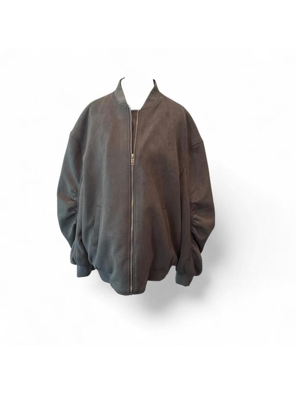 Zara Women's Grey and Black Jacket